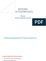 Wk11 2 Empirical Equations For Friction HeadLoss