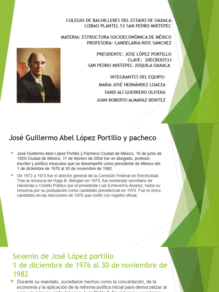 Sexenio Jose Lopez Portillo MM | PDF | Ciencias sociales