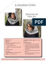 Dusk Hooded Cowl: Designed by Deja Joy