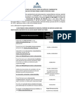 Termo Aditivo Ao Edital para Seleção de Candidatos A Bolsas de Estudo para O Ano Letivo de 2024