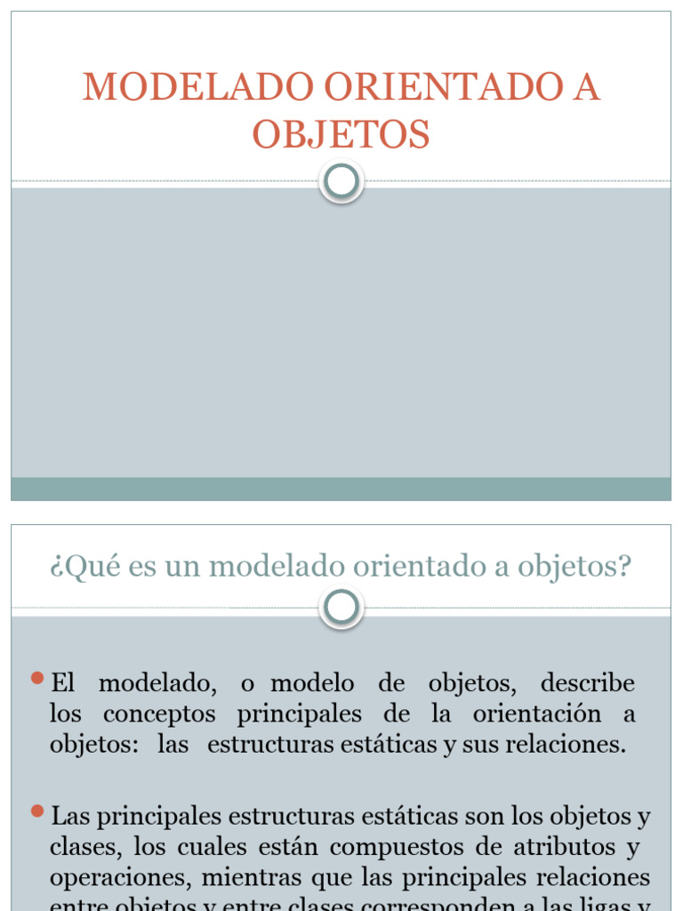 Modelado Orientado a Objetos | PDF