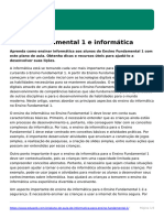 Plano de Aula de Informatica para Ensino Fundamental 1