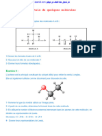 La Geometrie de Quelques Molecules Serie D Exercices 1