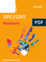 Attachment Model Essays