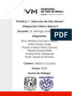 Práctica 1: "Infección de Vías Aéreas" Integración Clínico-Básica II Docente: Dr. Remigio Martínez Ortiz Integrantes