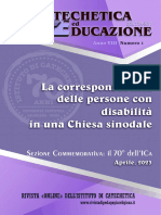 Catequética y Educación - Abril 2023 - La Corresponsabilidad de Las Personas Con Discapacidad en Una Iglesia Sionodal y Sesión Por El 70 Aninversario Del ICA