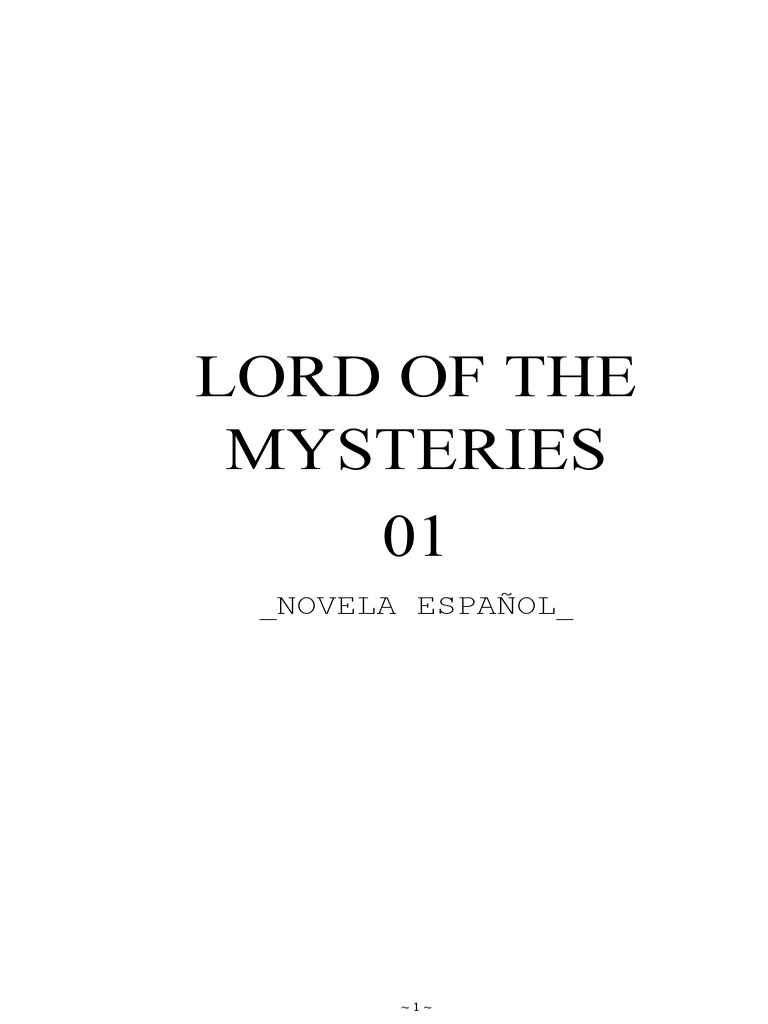 Lord of the Mysteries_01_español | PDF | Libra esterlina | Revólver