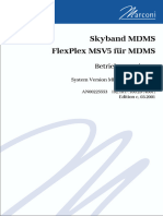 Skyband Mdms Flexplex Msv5 Für MDMS: Betriebsanweisung