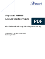 Skyband MDMS MDMS Outdoor Units: Gerätebeschreibung/Montageanweisung