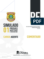 Gabarito - Simulado 01 - V2 - Policia Federal - Agente - Projeto Caveira