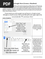 JH Tech Training Lesson 1 Handout - Basics of Google