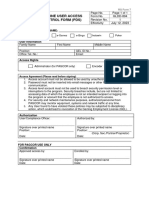 GLDD 894 On Line User Access Control Form PDS