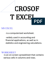 Excel SCREEN ELEMENTS