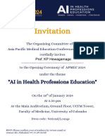 Opening Ceremony Invitation - Prof. KP Hewagamage