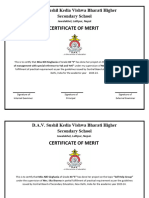 Certificate of Merit