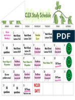 NCLEX Study Schedule