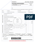 Indian Income Tax Return Acknowledgement: Acknowledgement Number:569224350200723 Date of Filing: 20-Jul-2023