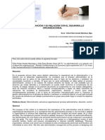 La Administración Y Su Relación Con El Desarrollo Organizacional