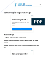 Terminologie en Pneumologie - Guide IDE