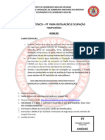 6-PT Instalação e Ocupação Temporária - Análise e Vistoria