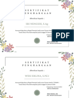 Floral Minimalist Certificate