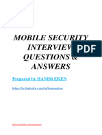 Mobile Security Interview Questions & Answers