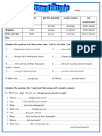 Present Simple Grammar Drills