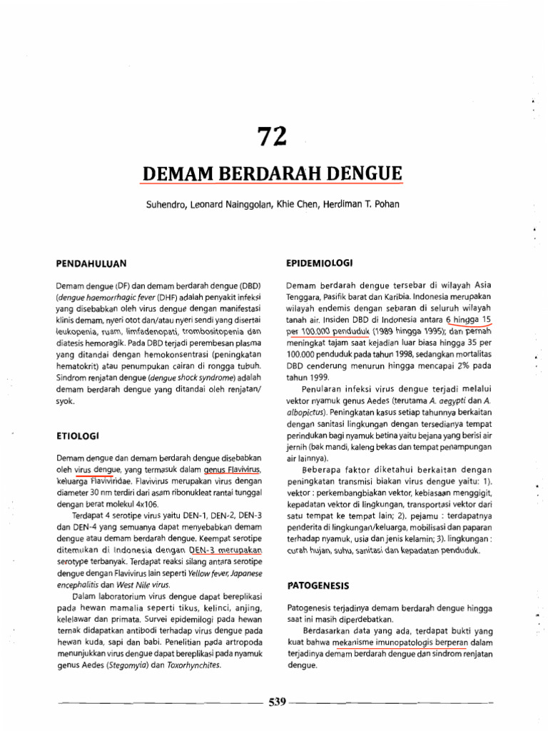 DBD Buku Ajar Chapter 72 | PDF