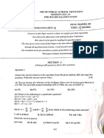 Dpsnewtown Maths Preboard - 1