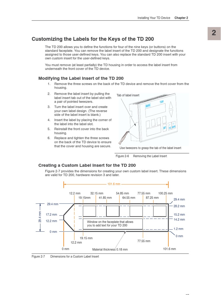 Labele TD200 | PDF