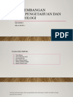 Perkembangan Ilmu Pengetahuan Dan Teknologi