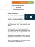 Proposal Rencana Usaha Batik
