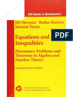 Equations and Inequalities - Elementary Problems and Theorems in Algebra and Number Theory - Jiri Herman (2000, CMS)