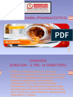 M. Pharm. (Pharmaceutics)