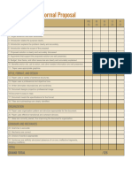 Rubrics For An Informal Proposal and Presentation