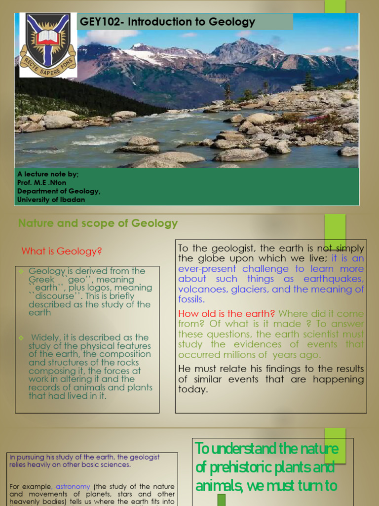 Introduction to Geology Overview | PDF | Solar System | Geology