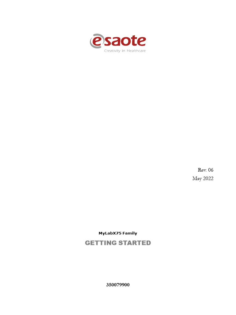 MyLabX75Family GettingStarted E R06 Download Free PDF Medical 