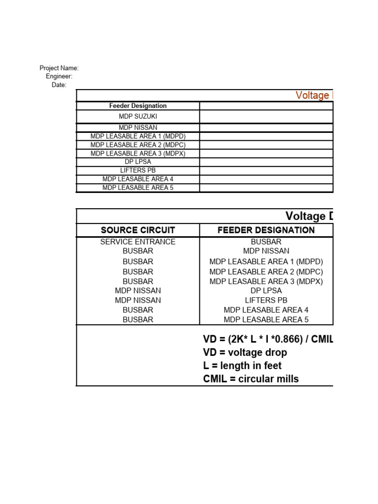 Voltage Drop Analysis | Download Free PDF | Electrical Engineering ...