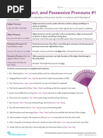 SOP Pronouns EXERCISE