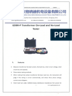 GDBR P TRANSFOMER ON LOAD AND NO LOAD TESTER