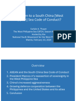 Thayer, Count Down to a South China [West Philippine] Sea Code of Conduct?