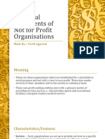 Financial Statements of Not For Profit Organisations BBE