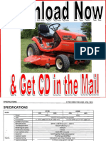 Kubota G1700 G1800 G1900 G2000 Lawn Garden Tractor Workshop Maint Manual - 1