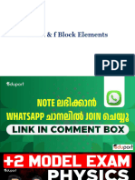 P2S Chemistry The D & F Block Elements, Coordination Compounds