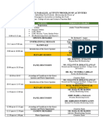 Ba Broadcasting Parallel Activity Program of Activities