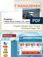 Topik 1 - Pengenalan Audit Manajemen
