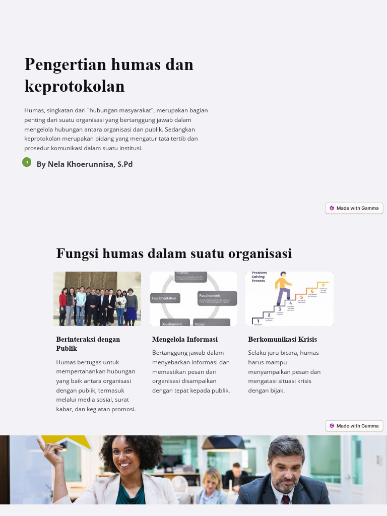 Pengertian Humas Dan Keprotokolan | PDF