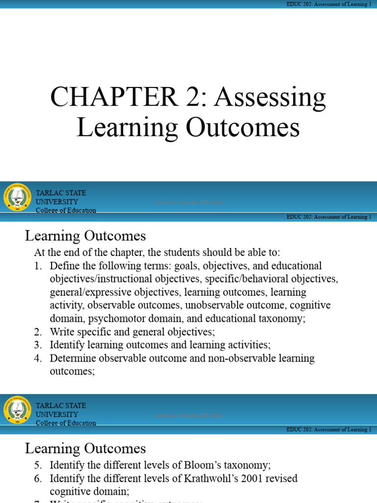 Defining Educational Objectives | PDF | Career & Growth | Self-Improvement