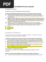 Consolidation MCQS