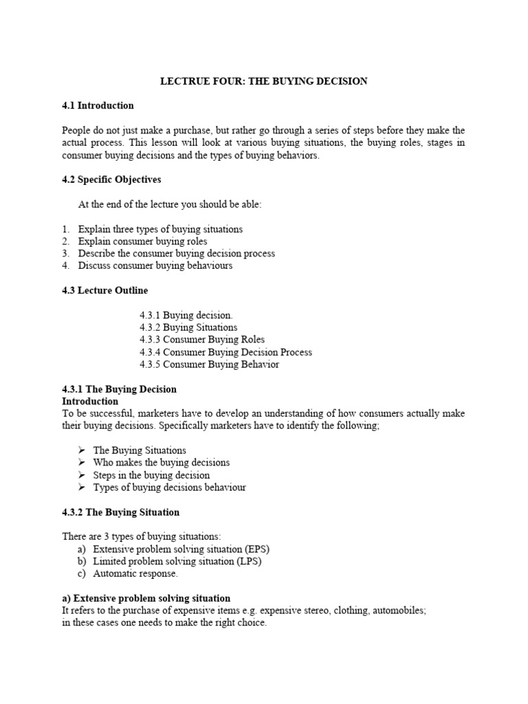 Lecture 3, Consumer Behaviour Refined | PDF | Behavior | Consumer Behaviour
